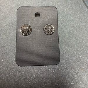 Faux druzy earrings